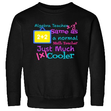 Discover Algebra teacher same as a normal Math teacher tsht Sweatshirts