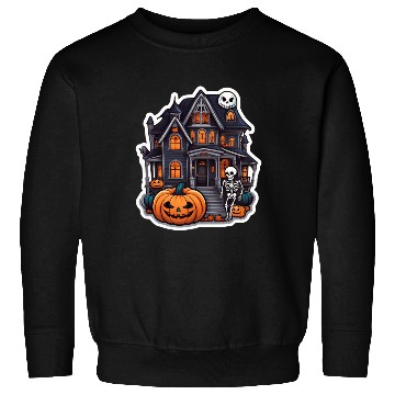 Discover Haunted House Halloween Design Sweatshirts