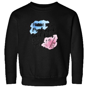 Discover Fresh School Vibes Watercolor Design Sweatshirts