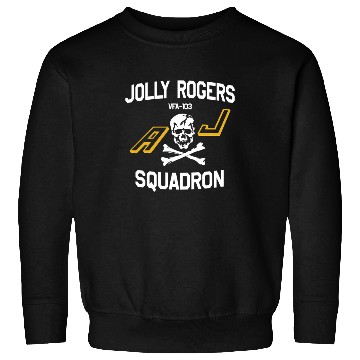 Discover Jolly Rogues Squadron Skull Emblem Sweatshirts