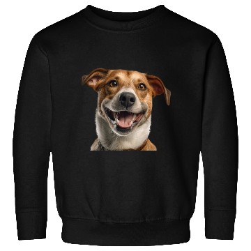 Discover Joyful Jack Russell Dog Illustration Sweatshirts