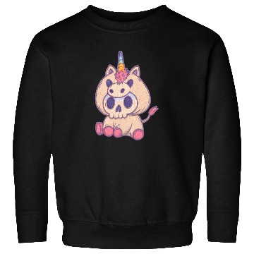 Discover Whimsical Unicorn Skull Sweatshirts Design