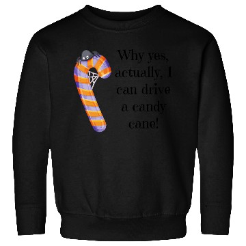 Discover Funny Quote Halloween Candy Cane with Spider Sweatshirts