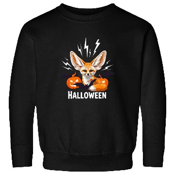 Discover Whimsical Halloween Fox with Bat Wings Sweatshirts