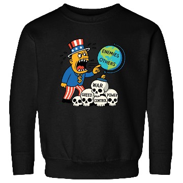 Discover Angry Uncle America Confronts Global Enemies Sweatshirts