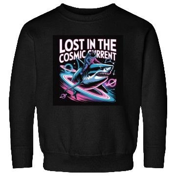 Discover Cosmic Shark Adventure Sweatshirts