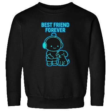 Discover Best Friend Forever Neon Illustration Sweatshirts