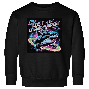 Discover Cosmic Shark Astronaut Adventure Sweatshirts