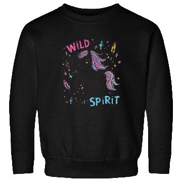 Discover Colorful Wild Unicorn Spirit Design Sweatshirts