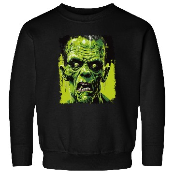 Discover Green Zombie Halloween Monster Horror Design Sweatshirts