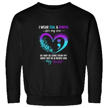 Discover I Wear Teal & Purple for My Son Suicide Prevention Sweatshirts