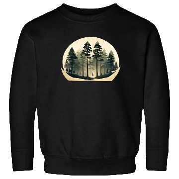 Discover Mystical Forest Circle Design Sweatshirts