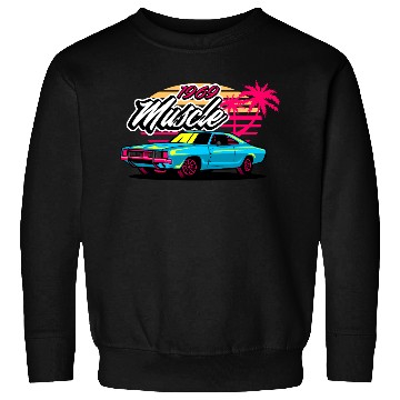 Discover Retro 1969 Muscle Car Sunset Design Sweatshirts