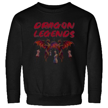 Discover Dragon Legends Artistic Illustration Sweatshirts