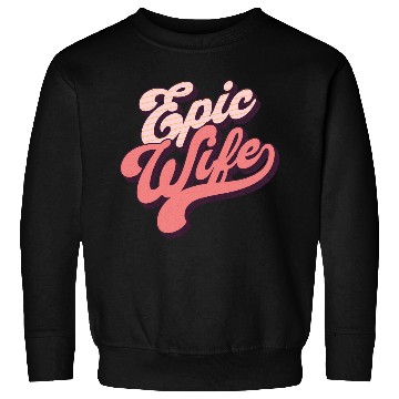 Discover Retro Ethereal Vibe Epic Wife Sweatshirts
