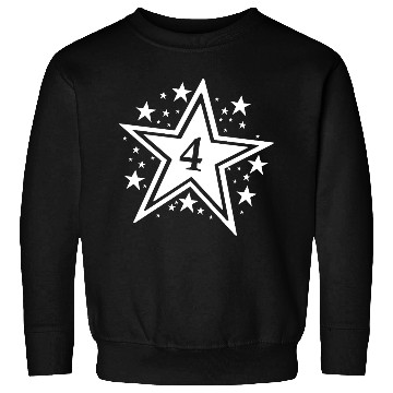 Discover Birthday Stars and Number 4 Sweatshirts