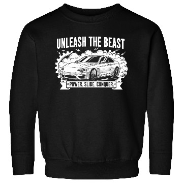 Discover Unleash the Beast Drift Car Design Sweatshirts