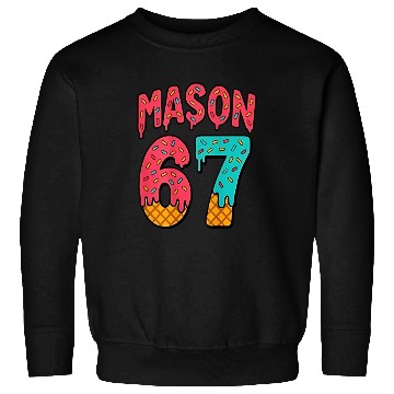 Discover Mason 67 Ice Cream Cute Meme Six Seven Sweatshirts