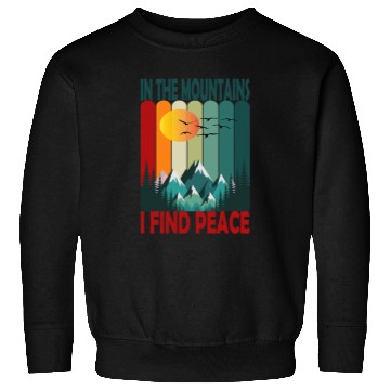 Discover Mountain Sunset Peaceful Scene Sweatshirts