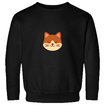 Discover Minimal Cat Face – Cute Kitty Sweatshirts