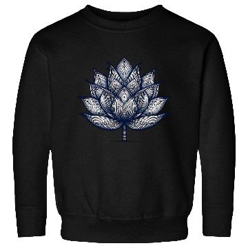 Discover Intricate Mandala Lotus Design Sweatshirts