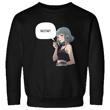 Discover Anime Style Cool Girl Illustration Sweatshirts