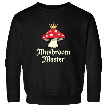 Discover Mushroom King Crown Graphic Sweatshirts