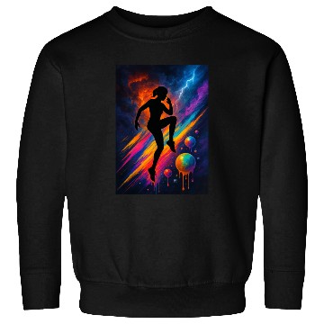 Discover Celestial Storm Dance Silhouette Sweatshirts