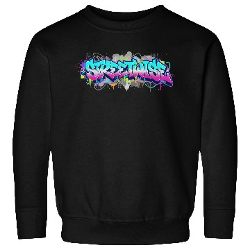 Discover Graffiti Style Streetwise Logo Sweatshirts