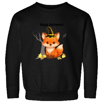 Discover Whimsical Halloween Fox with Witch Hat Sweatshirts