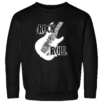 Discover Rock and Roll Electric Guitar Design Sweatshirts