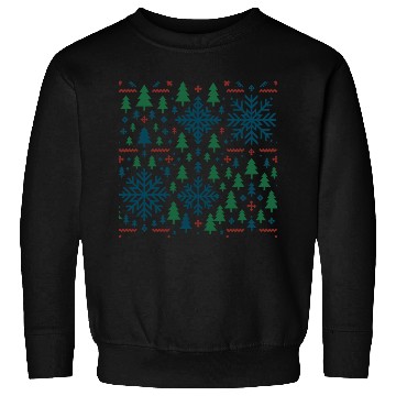 Discover Festive Winter Snowflake Pattern Sweatshirts