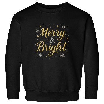 Discover Festive Merry and Bright Holiday Design Sweatshirts