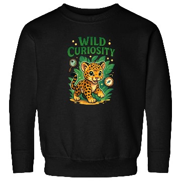 Discover Wild Curiosity: Playful Jungle Leopard Sweatshirts