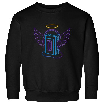 Discover Celestial Audio Girl with Angel Wings Sweatshirts