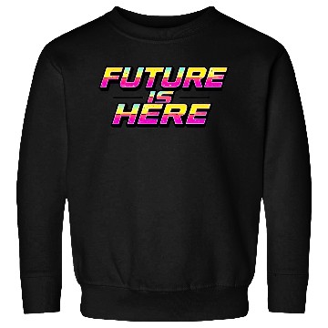 Discover Retro Futuristic Gradient Text Design Sweatshirts