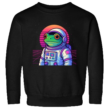 Discover Retro Frog Astronaut Sweatshirts