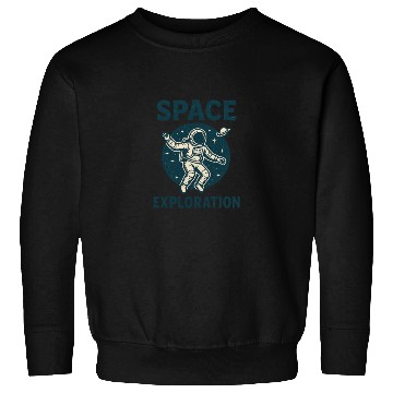 Discover Space Exploration Astronaut Design Sweatshirts