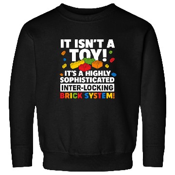 Discover Master Builder Brick System Toys Party Sweatshirts