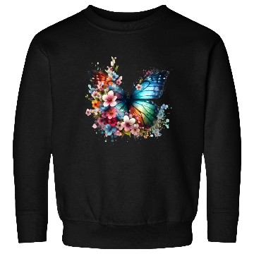 Discover Colorful Butterfly Blossom Fusion Sweatshirts