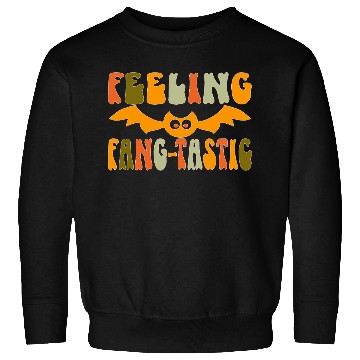 Discover Feeling Fang-Tastic Funny Halloween Bat Sweatshirts
