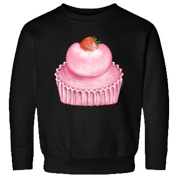Discover Strawberry Pink Pastry Design Sweatshirts