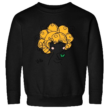 Discover Whimsical Fairy with Gold Curl Hair Sweatshirts