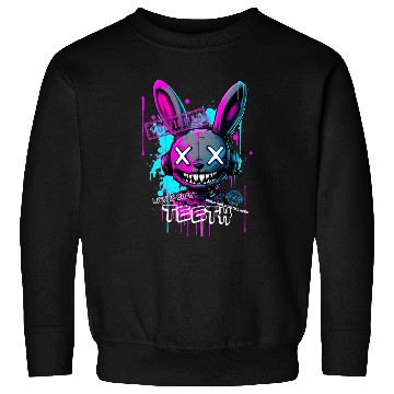 Discover Graffiti Bunny Teeth Streetwear Sweatshirts