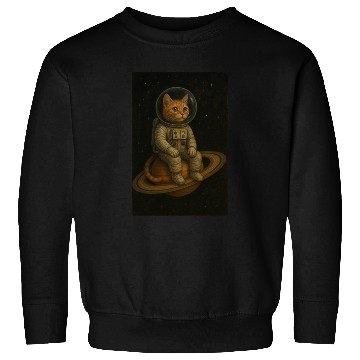 Discover Celestial Cat in Astronaut Suit Sweatshirts