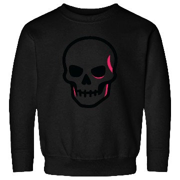 Discover Neon Pink Skull Graphic Design Sweatshirts