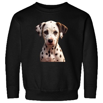 Discover Dalmatian Puppy Portrait on Sweatshirts