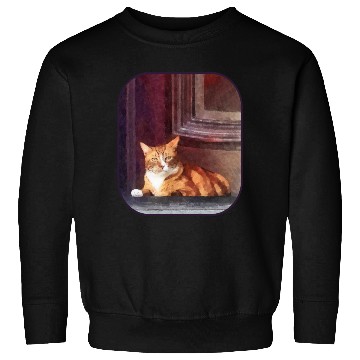 Discover Orange Tabby in Doorway Sweatshirts