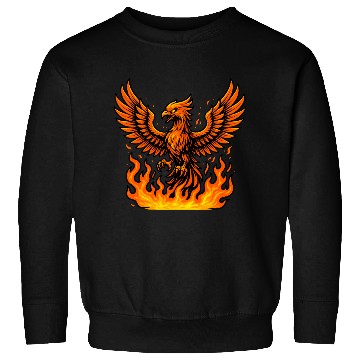 Discover Fiery Phoenix Rising Illustration Sweatshirts