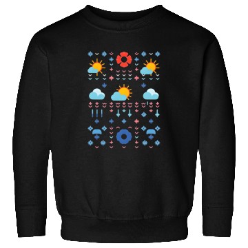 Discover Celestial Weather Pattern Illustration Sweatshirts